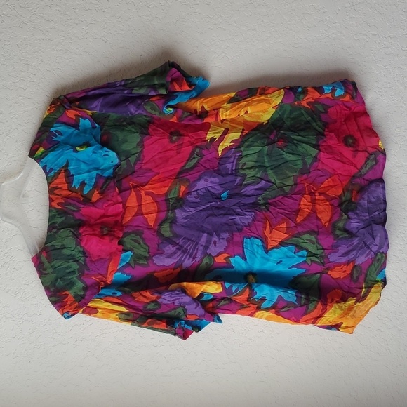 VTG Gitano 90's blouse with bright bold colors - Picture 2 of 11